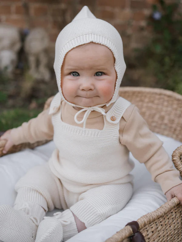 【ORGANIC ZOO】Undyed Cotton Knitted Pixie Hat