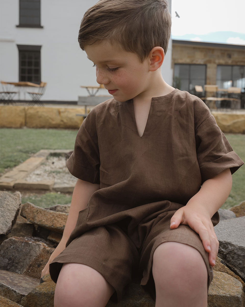 【Son and Daughter】Yoko Linen Jumpsuit