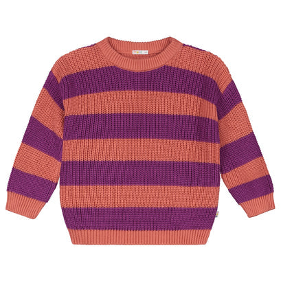 【YUKI】Stripes Knitted Sweater - SORBET