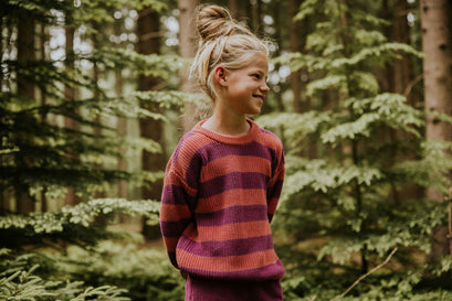 【YUKI】Stripes Knitted Sweater - SORBET