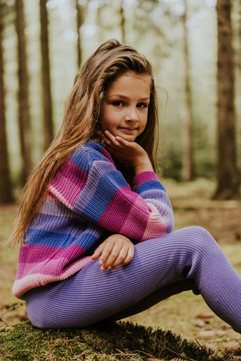 【YUKI】Stripes Knitted Sweater - SWEET GALLERY