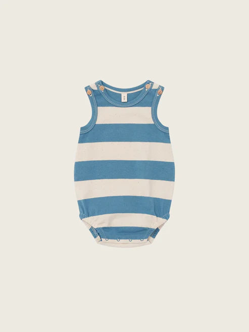 【ORGANIC ZOO / オーガニックズー】Deck Chair Stripes Sleeveless Bodysuit ロンパース｜オーガニックコットン ベビー
