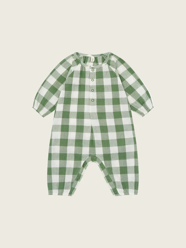 【ORGANIC ZOO】Dill Gingham  Onesie