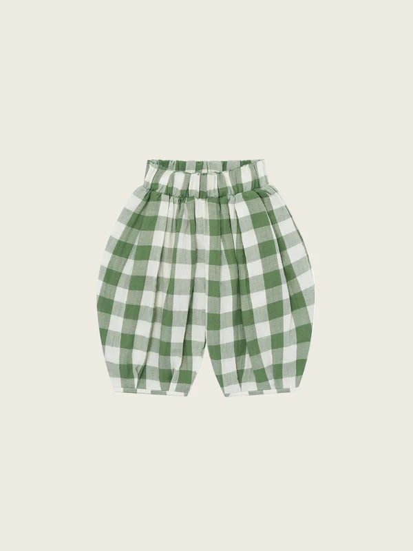【ORGANIC ZOO】Dill Gingham Resort Pants