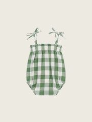【ORGANIC ZOO / オーガニックズー】 Dill Gingham Spaghetti Bodysuit ディルギンガム スパゲッティ ボディスーツ｜オーガニックコットン