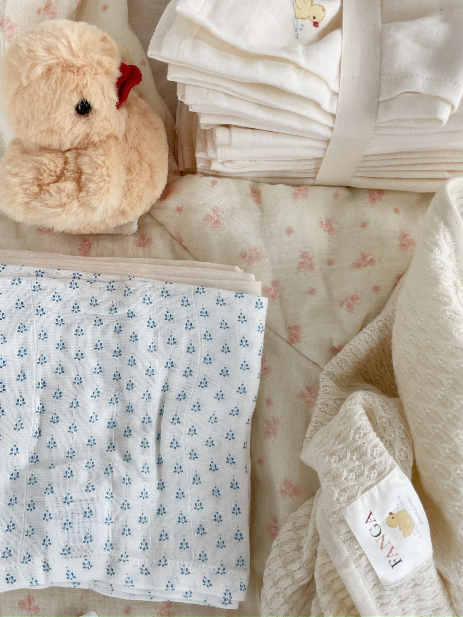 【Konges Sløjd】BELLINI 3 PACK MUSLIN CLOTH GOTS - PUNTO BLU