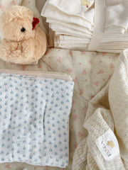 【Konges Sløjd】BELLINI 3 PACK MUSLIN CLOTH GOTS - PUNTO BLU