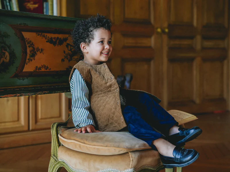 【LOIR PARIS】GABRIEL - BISCUIT QUILTED VELVET