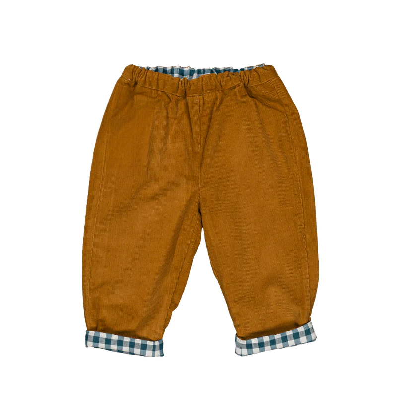 【LOIR PARIS】NINI - GREEN GINGHAM / AMBER VELVET