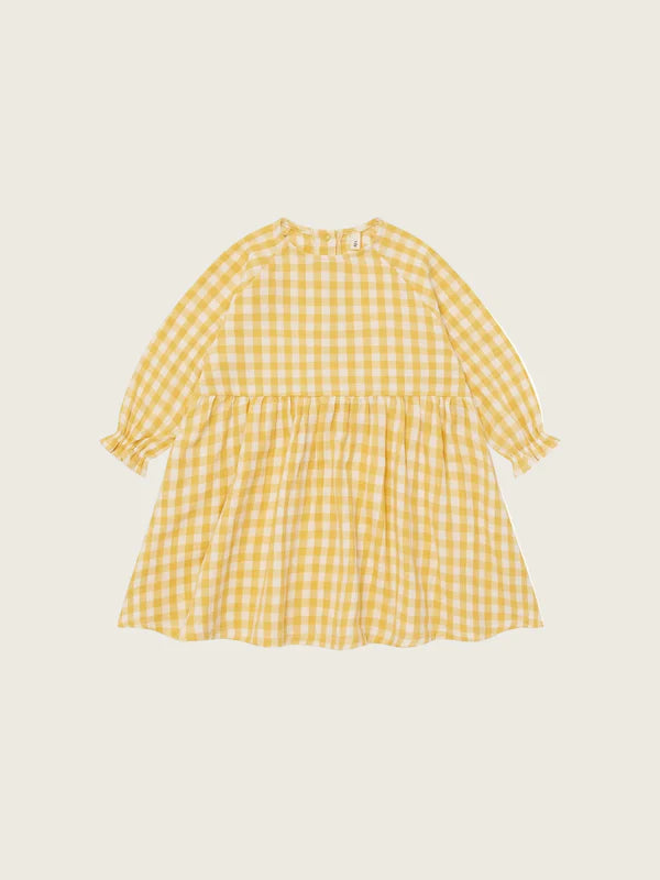 【ORGANIC ZOO】Honeycomb Gingham Field Dress