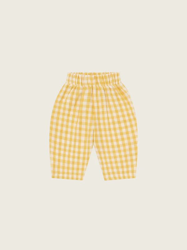 【ORGANIC ZOO】Honeycomb Gingham Fisherman Pants