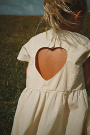 【Konges Sløjd / コンゲススロイド】HEARLY DRESS GOTS - SEA MIST ワンピース｜オーガニックコットン ベビー服 子供服