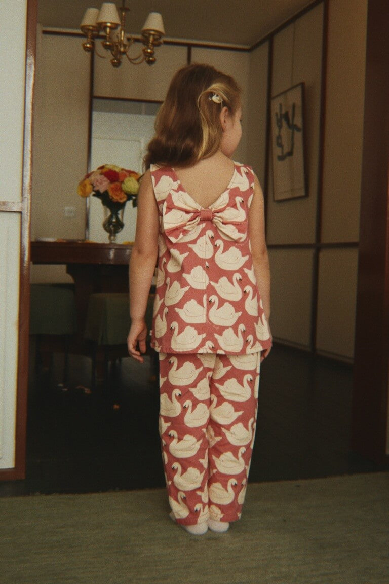 【Konges Sløjd】MAGOT FRILL PANTS GOTS - SWAN ROSE