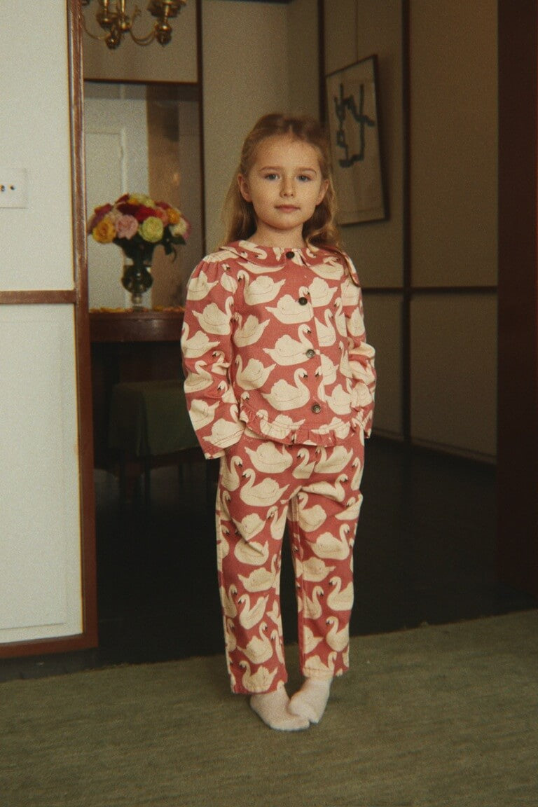 【Konges Sløjd】MAGOT FRILL PANTS GOTS - SWAN ROSE