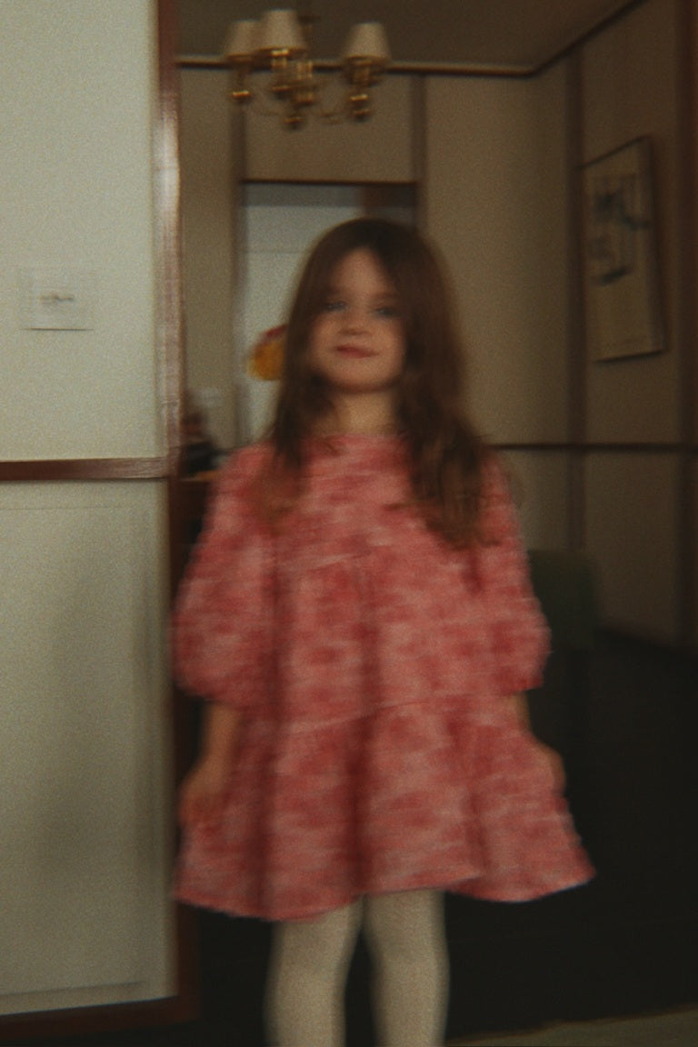 【Konges Sløjd】ALLY LS FLOWER DRESS - VEILED ROSE