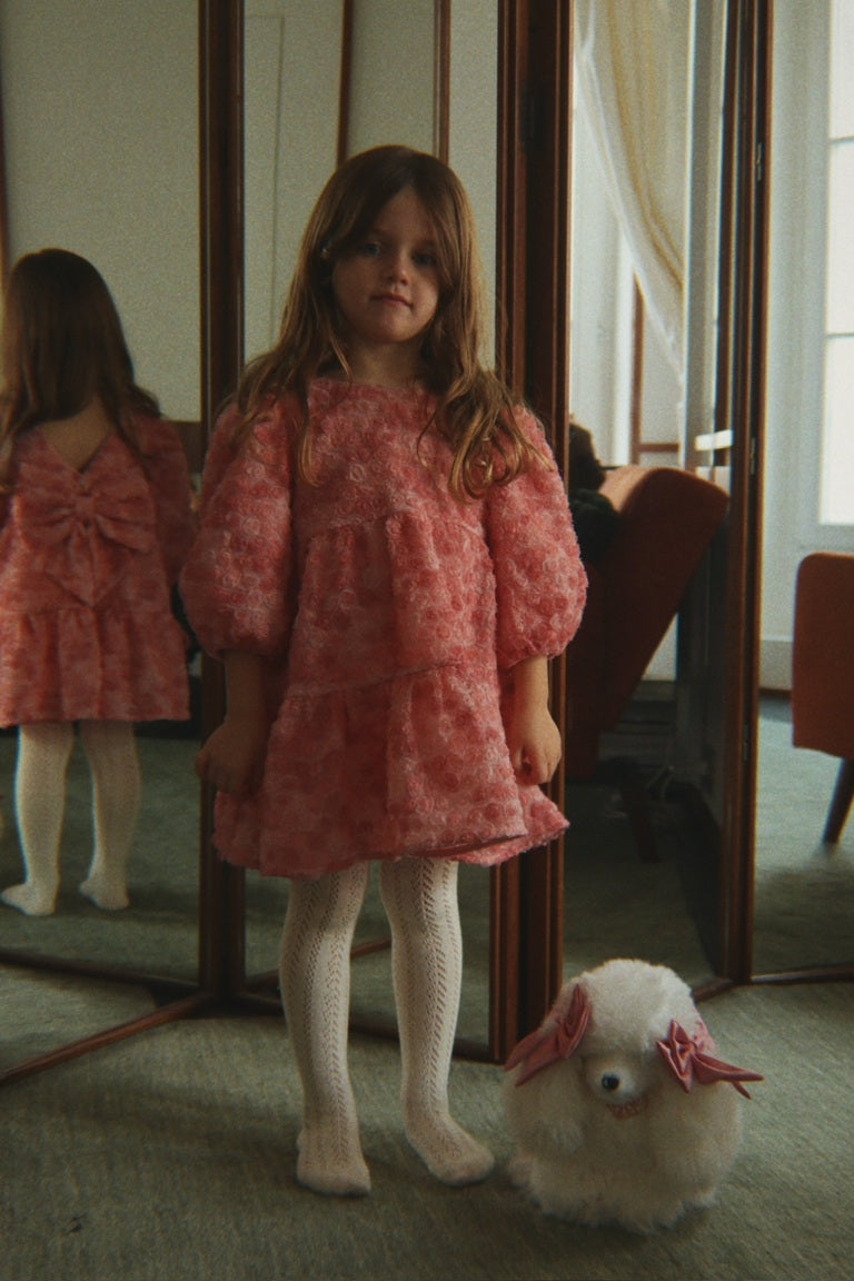 【Konges Sløjd】ALLY LS FLOWER DRESS - VEILED ROSE
