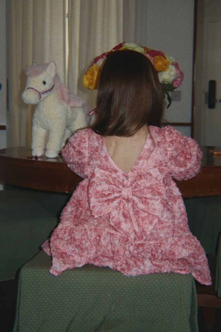 【Konges Sløjd】ALLY LS FLOWER DRESS - VEILED ROSE