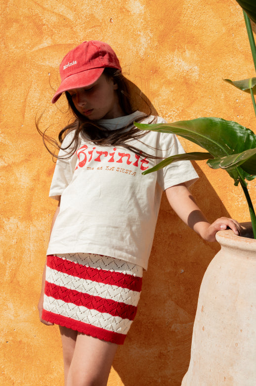 【Birinit】Birinit Ivory t-shirt girl/Camiseta cruda Birinit niña