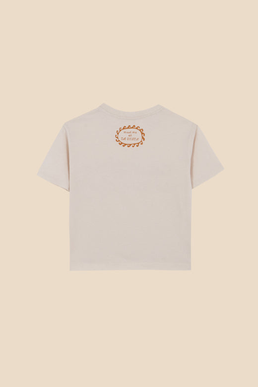【Birinit】Birinit Ivory t-shirt girl/Camiseta cruda Birinit niña
