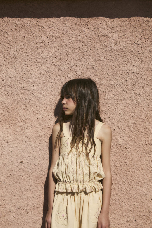 【Birinit】Castelflorite long baggy pants girl/Pantalón largo bombacho Castelflorite niña