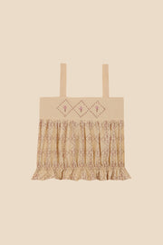 【Birinit】Castelflorite embroidered top girl/Top Castelflorite bordado niña