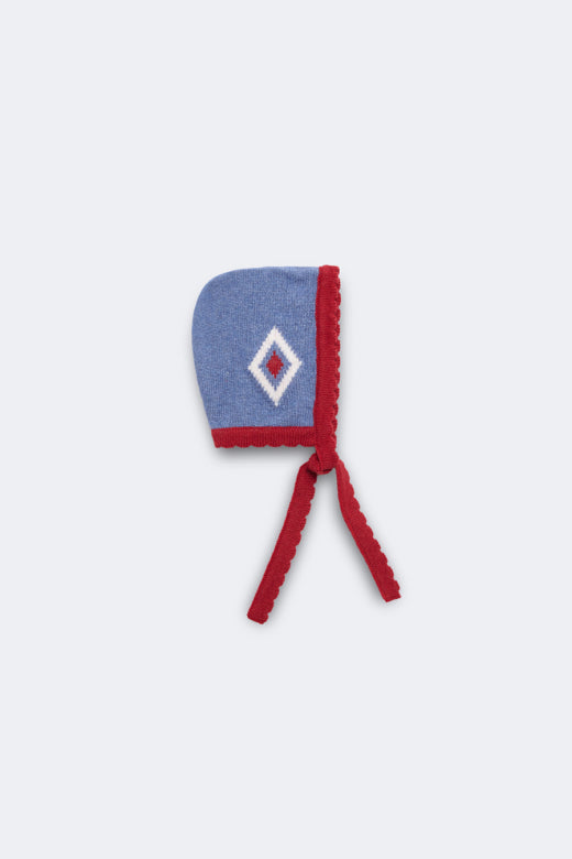 【Birinit】Argyle knit bonnet baby