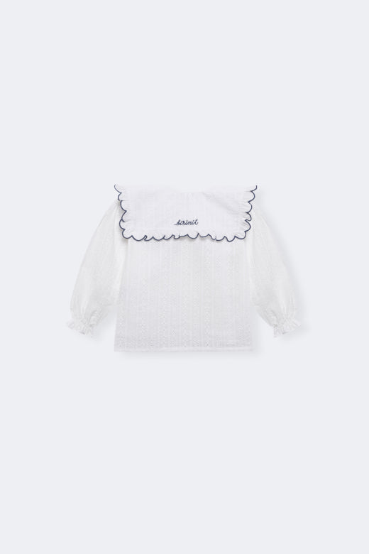 【Birinit】Ivory Rita embroidered shirt baby