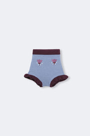 【Birinit】Stone knit embroidered bloomer baby