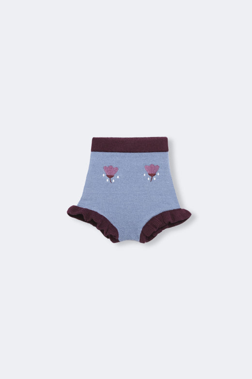 【Birinit】Stone knit embroidered bloomer baby