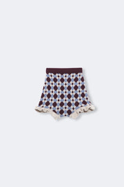 【Birinit】Geometric knit bloomer baby