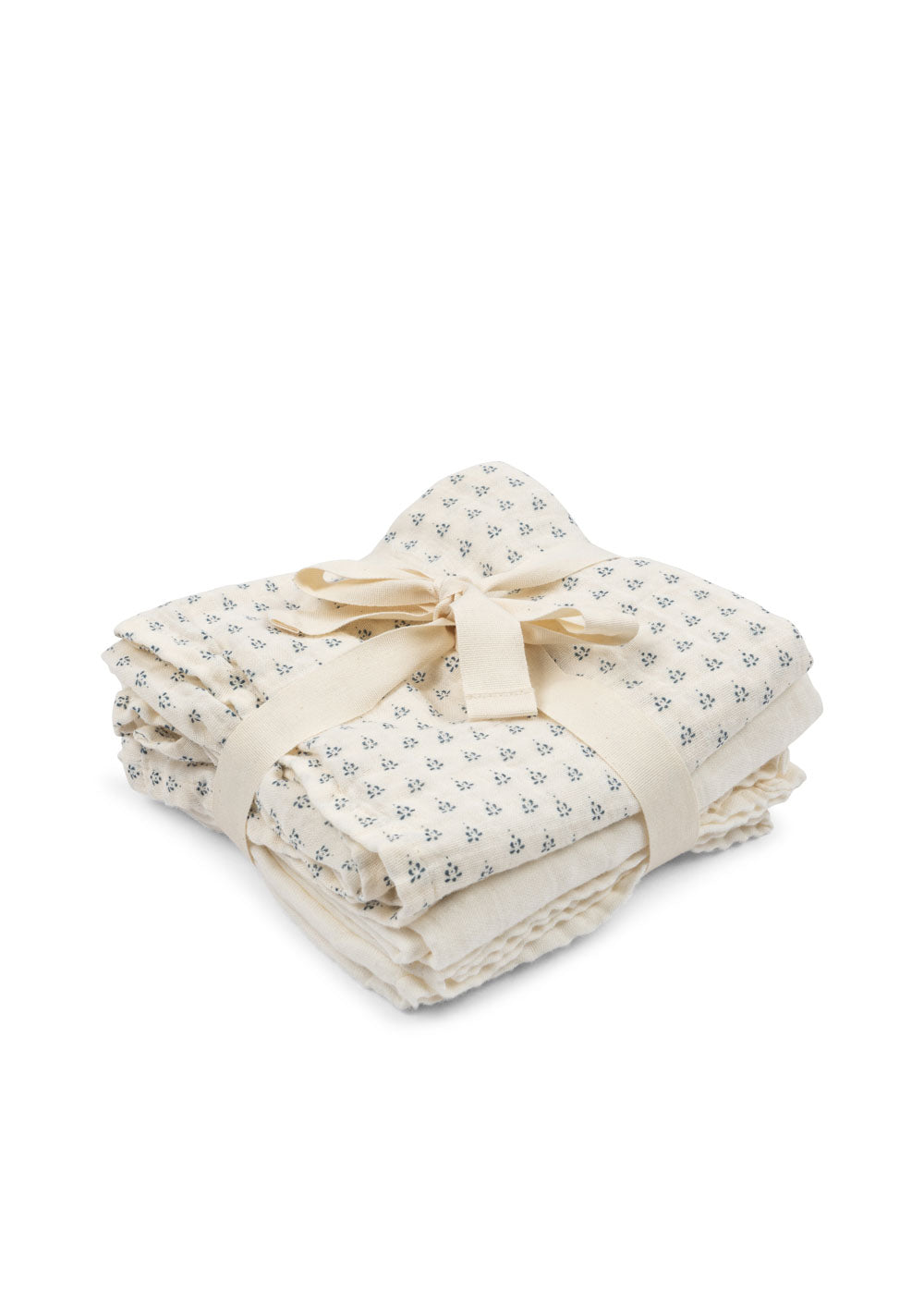 【Konges Sløjd】BELLINI 3 PACK MUSLIN CLOTH GOTS - PUNTO BLU
