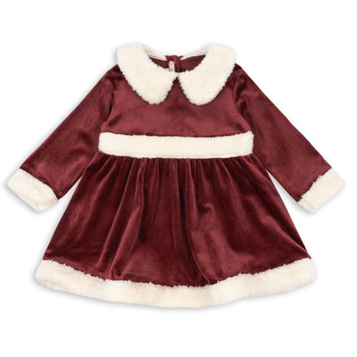 【Konges Sløjd】CHRISTMAS DRESS GRS - RED DAHLIA