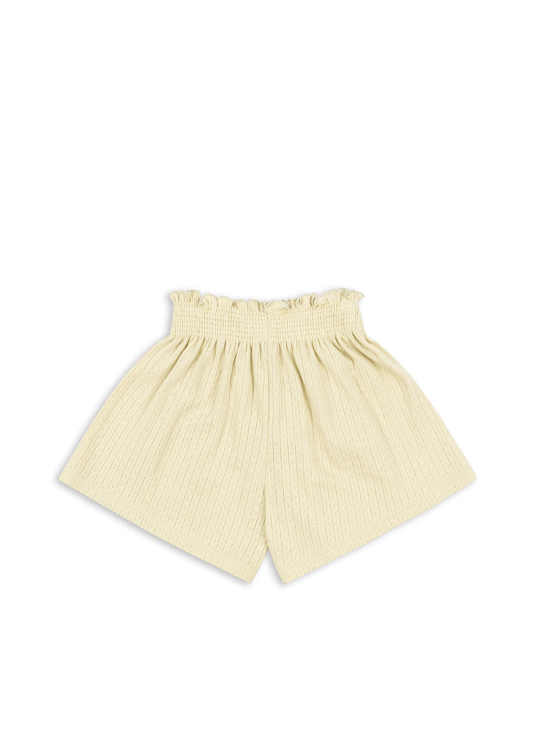 【Konges Sløjd / コンゲススロイド】MINNIE SHORTS GOTS - GREEN HAZE ショートパンツ｜オーガニックコットン ベビー服 子供服