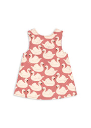 【Konges Sløjd】MAGOT BOW DRESS GOTS - SWAN ROSE