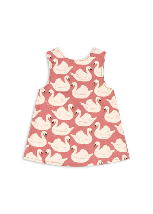 【Konges Sløjd】MAGOT BOW DRESS GOTS - SWAN ROSE