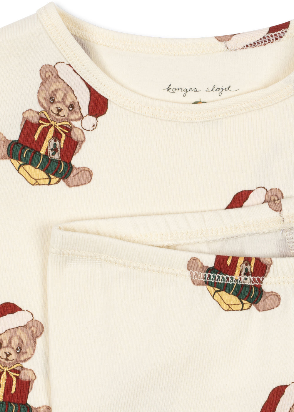【Konges Sløjd】 BASIC BLOUSE/PANTS SET GOTS - TEDDY BEAR