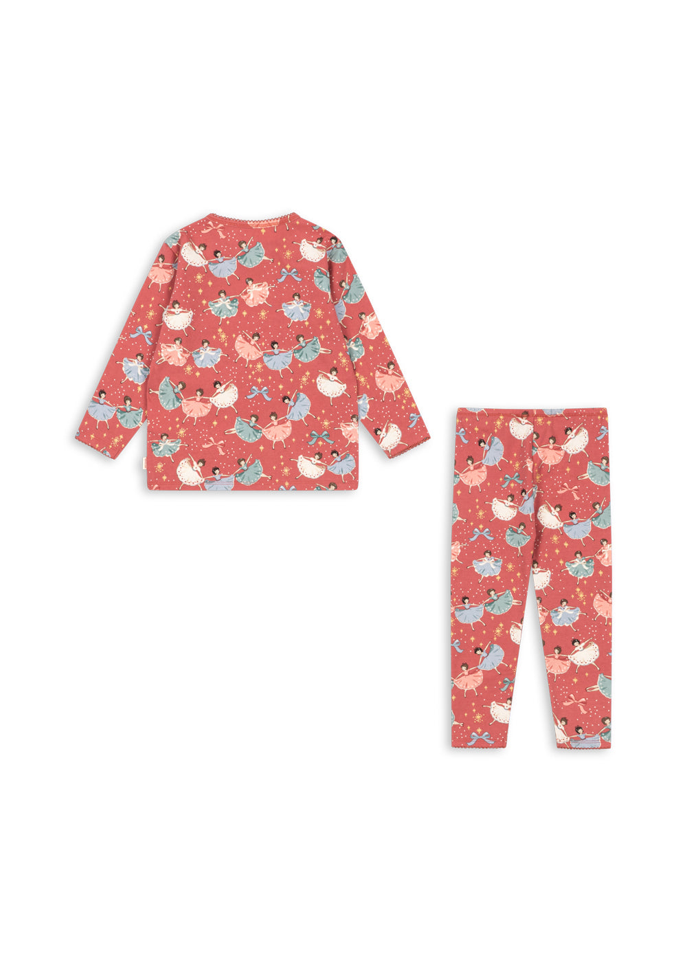 【Konges Sløjd】 BASIC BLOUSE/PANTS SET GOTS - BOW BALLERINA BLUSH