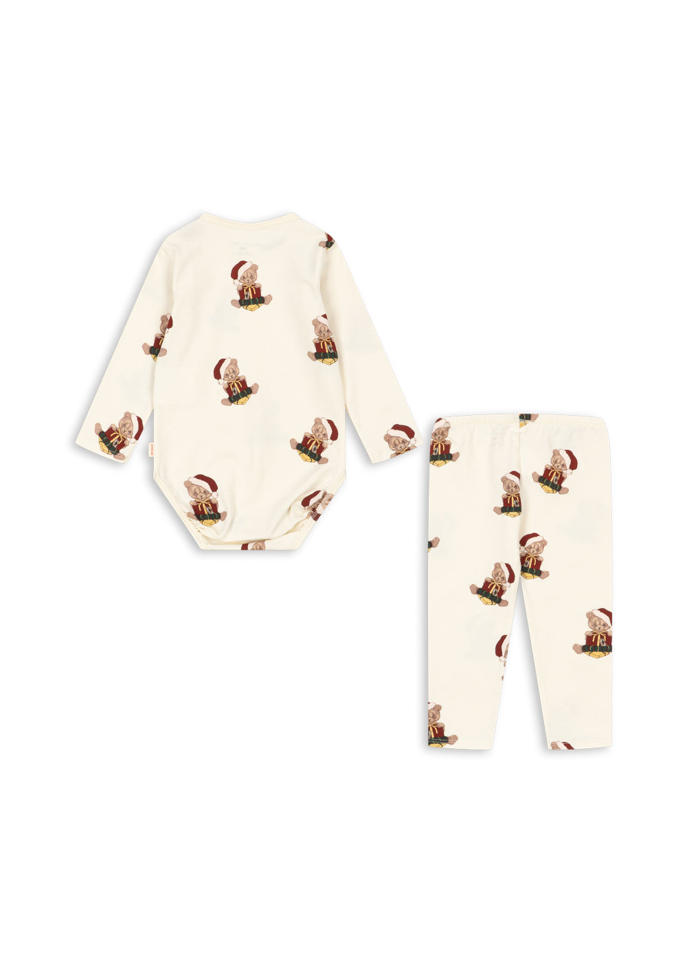 【Konges Sløjd】BASIC BODY/PANTS SET GOTS - TEDDY BEAR