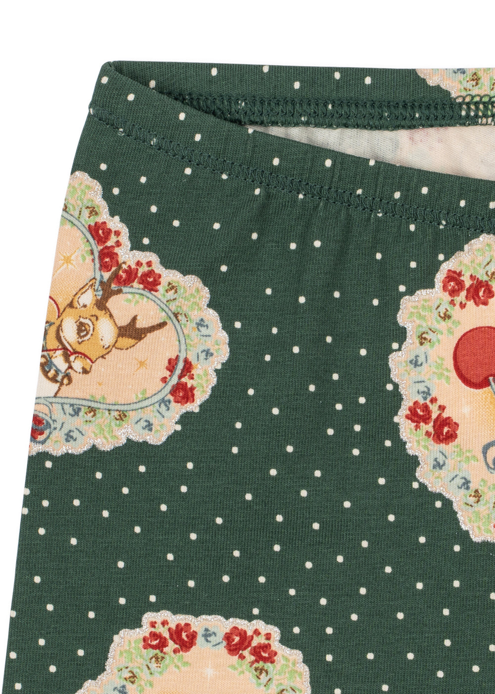 【Konges Sløjd】BASIC BODY/PANTS SET GOTS - DEER DIARY GREEN