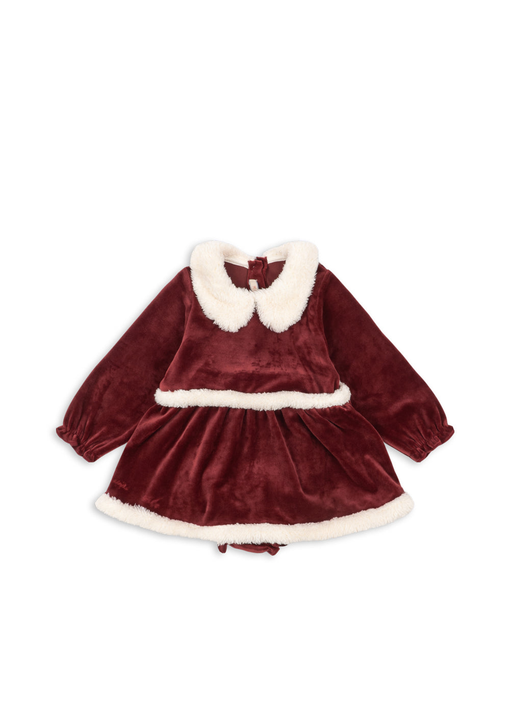 【Konges Sløjd】CHRISTMAS ROMPER DRESS GRS - RED DAHLIA