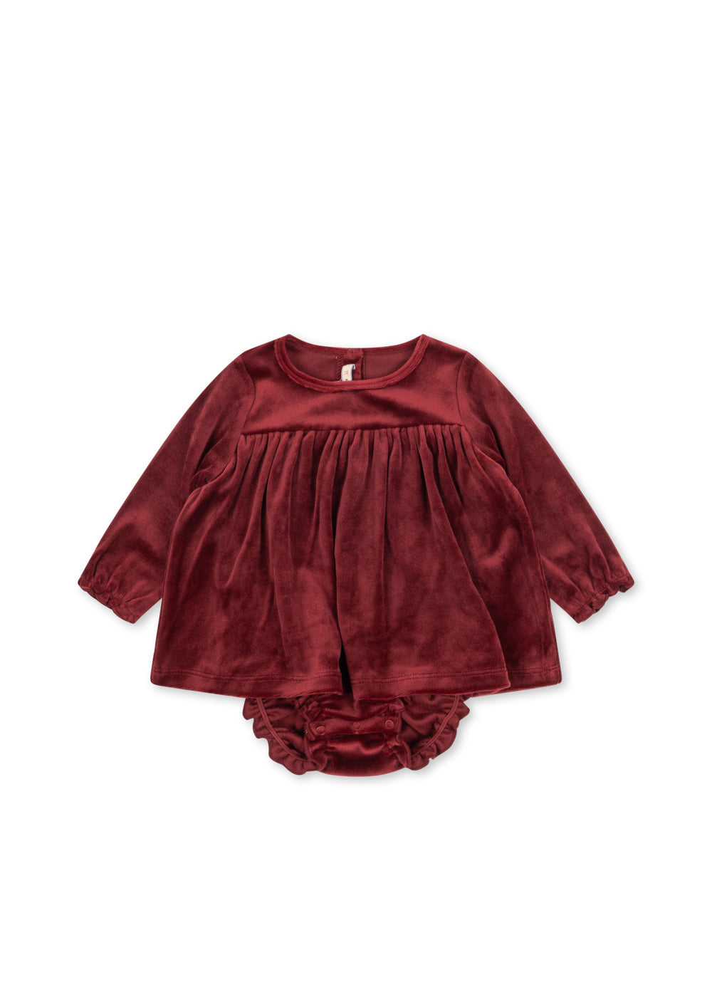 【Konges Sløjd】 JINGLE ROMPER DRESS GRS - RED DAHLIA