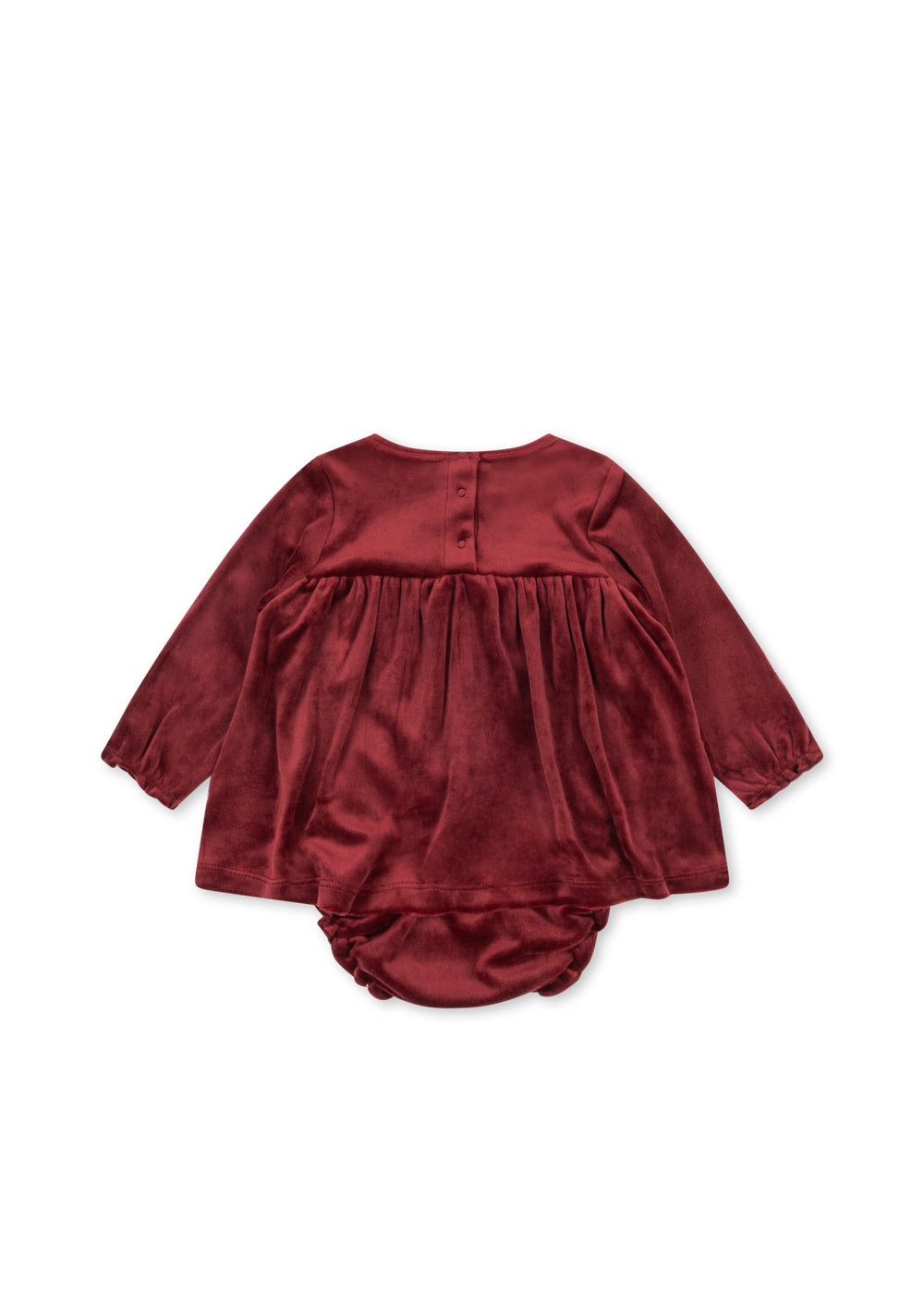 【Konges Sløjd】 JINGLE ROMPER DRESS GRS - RED DAHLIA