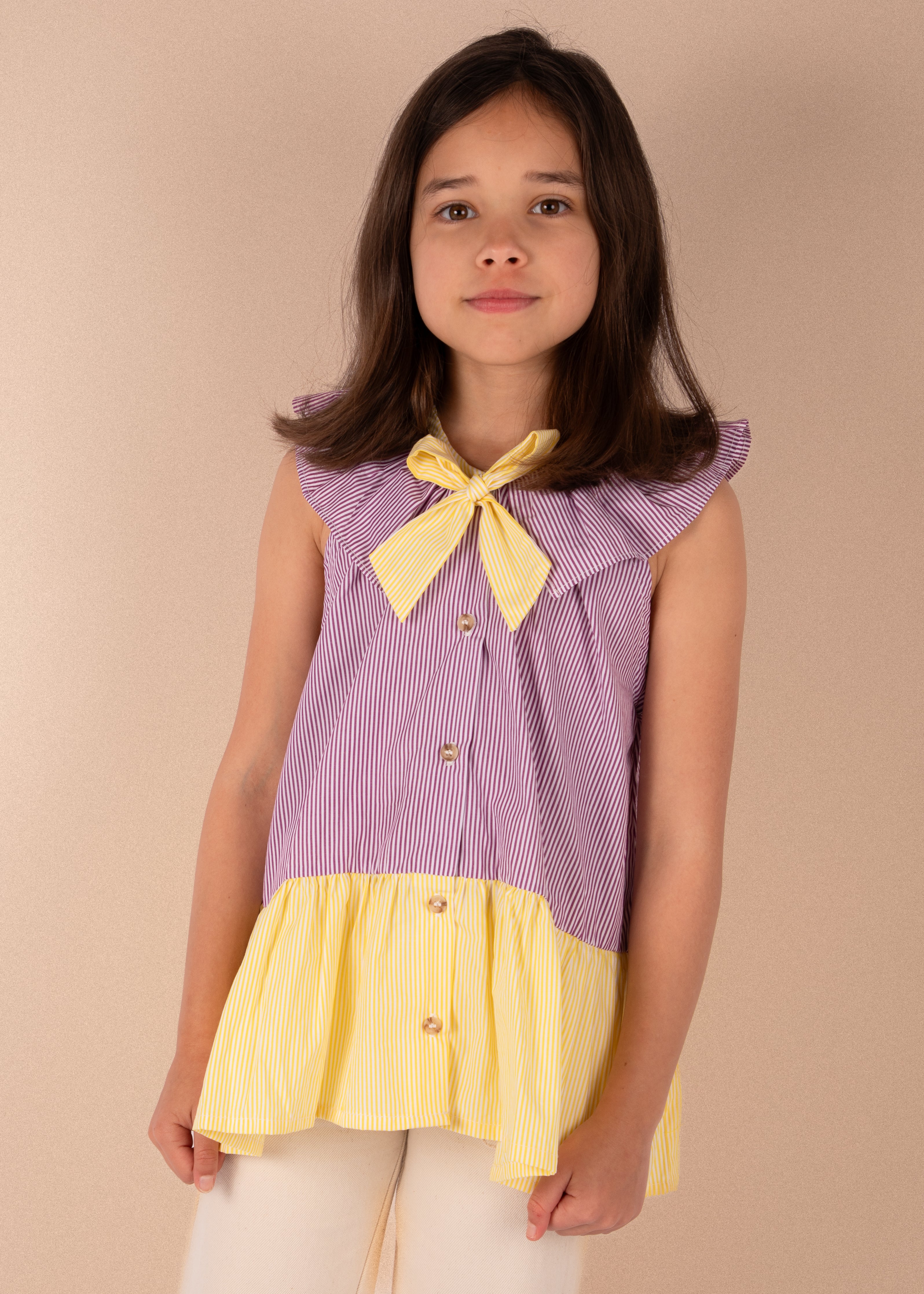 【LOIR paris】ロワール HORTENSE - BURGUNDY STRIPES