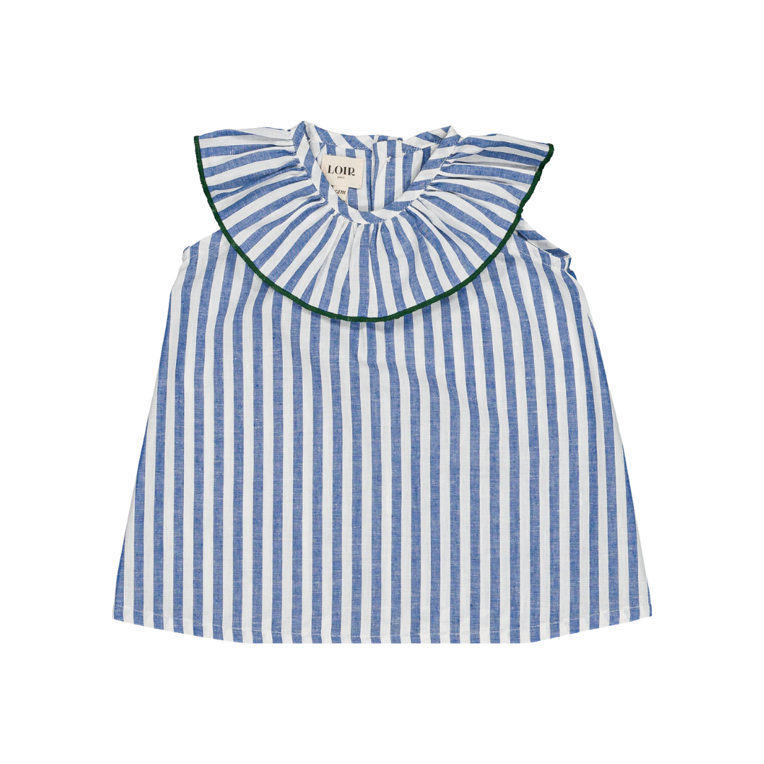 【LOIR paris】ロワール THAIS - LARGE BLUE STRIPES