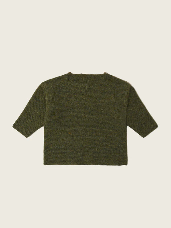 【ORGANIC ZOO】Artichoke Shoulder Button Wool Jumper
