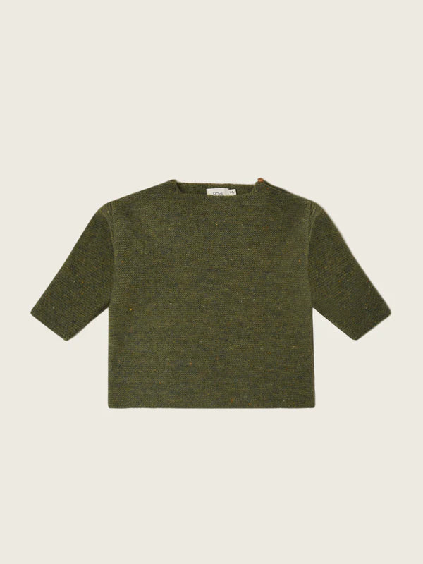 【ORGANIC ZOO】Artichoke Shoulder Button Wool Jumper