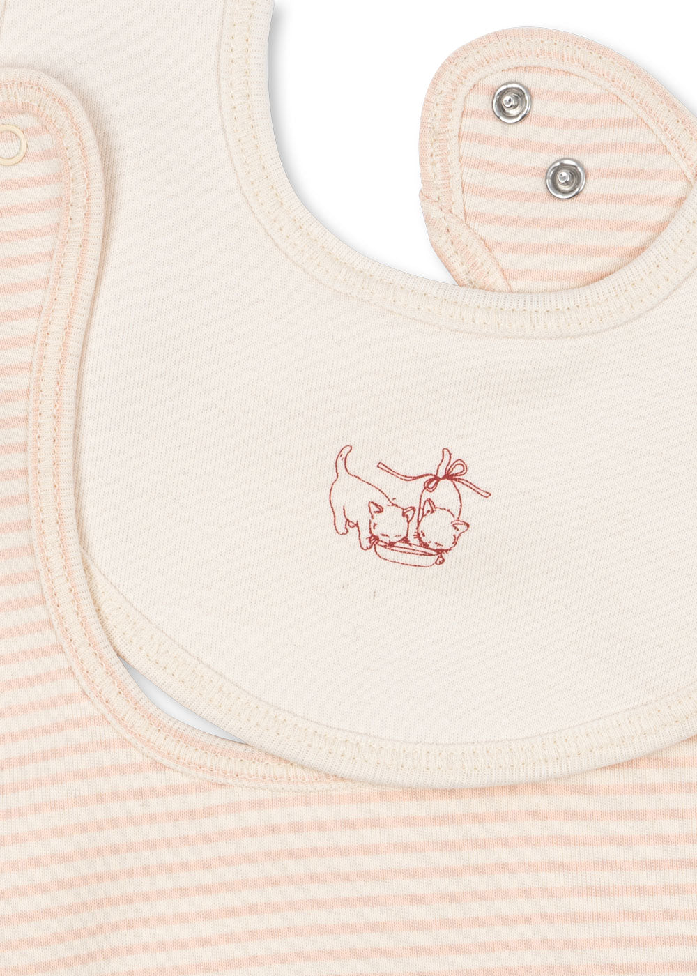 【Konges Sløjd】FIO STRIPE 2 PACK BIBS OCS - BLUSH MIX