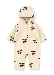 【Konges Sløjd】JODY TEDDY ONESIE GRS - MA GRANDE CERISE
