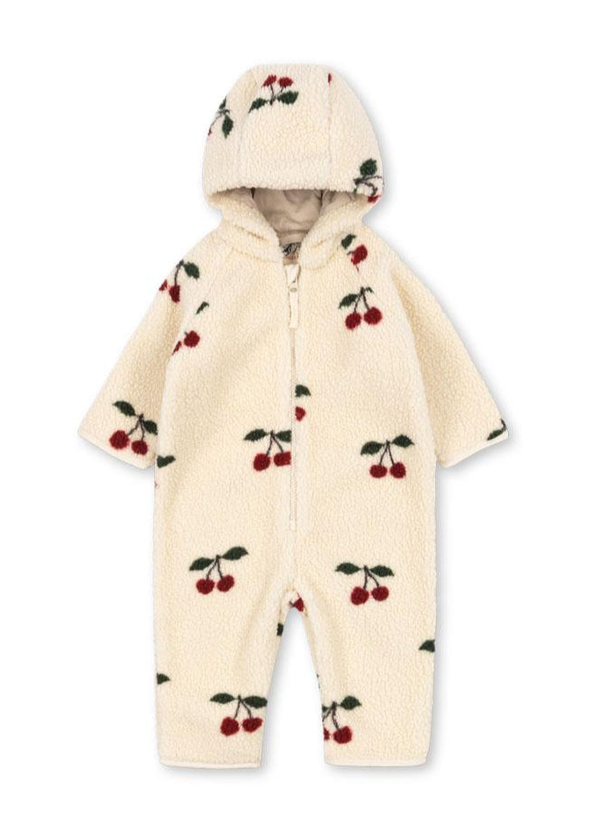 【Konges Sløjd】JODY TEDDY ONESIE GRS - MA GRANDE CERISE