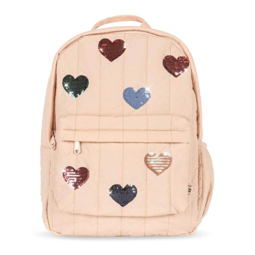 【Konges Sløjd】JUNO QUILTED SEQUIN BACKPACK MIDI - CAMEO ROSE